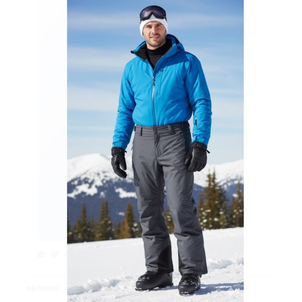 Columbia Omni Tech Pants Dark Gray Ski Snowboarding Insulated Mens Size XL
